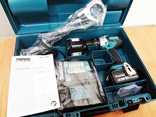 電動工具】マキタの充電式震動ドライバドリルHP481DRGXの買取 | 栃木県