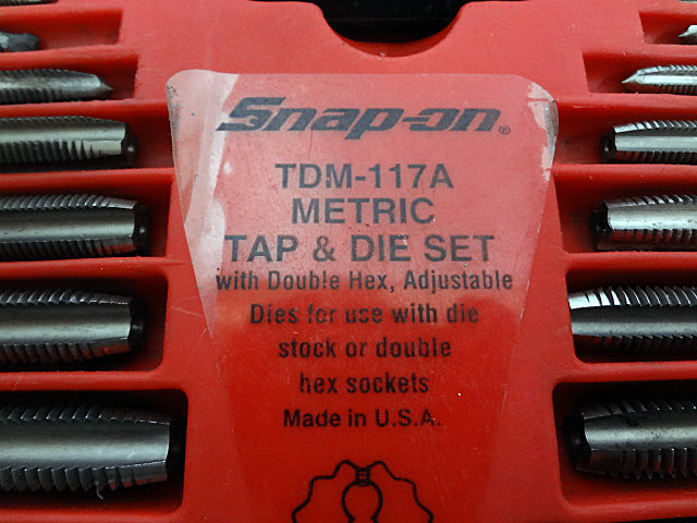 スナップオン　タップ&ダイスセット　TDM-117A-4
