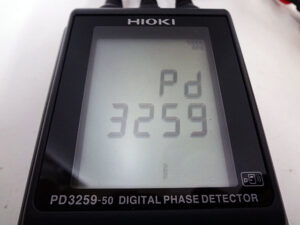 日置電機　電圧計付検相器　PD3259-50-4