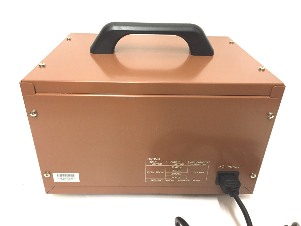 日本軽電　ポータブルトランス　ST1000F-3