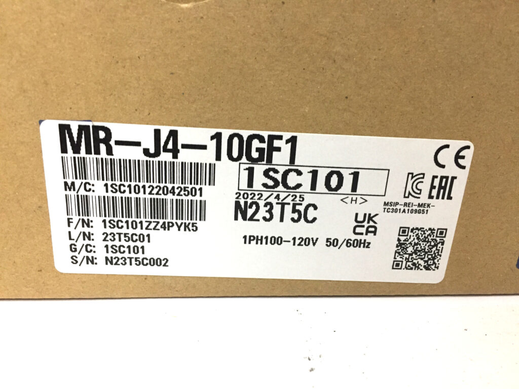 三菱電機 サーボアンプ MR-J4-10GF1-2