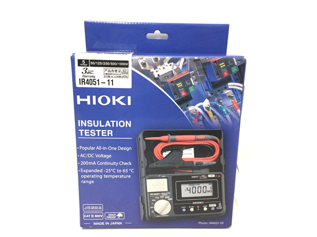 日置電機 デジタル絶縁抵抗計 IR4051-11-1