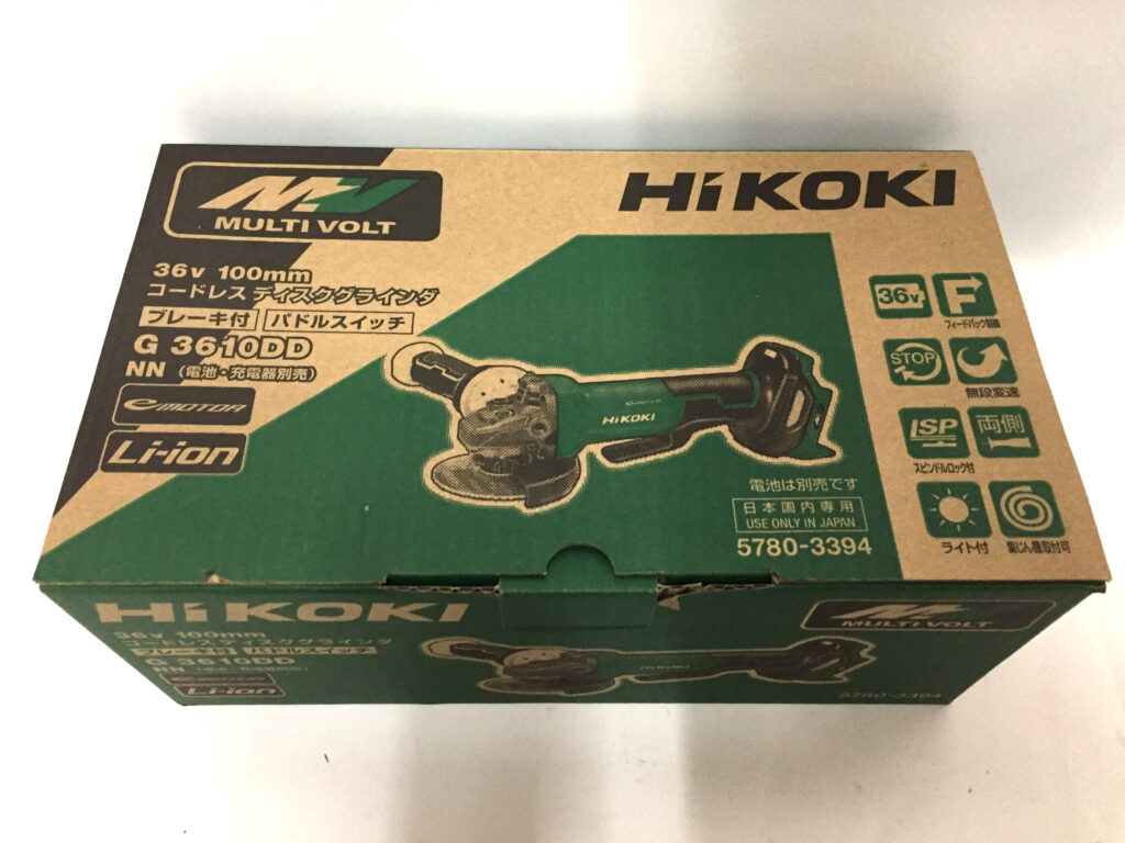 ハイコーキ ディスクグラインダ G3610DD-1