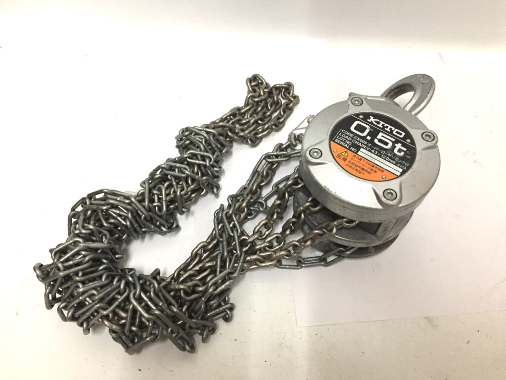 キトー チェーンブロック CX005中古品-1