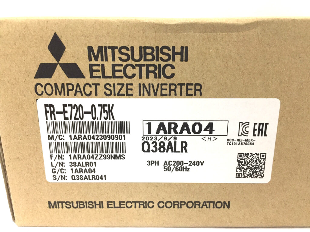 三菱電機 汎用インバータ FR-E720-0.75K-2