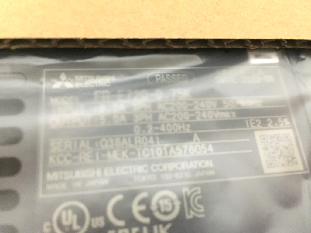 三菱電機 汎用インバータ FR-E720-0.75K-4